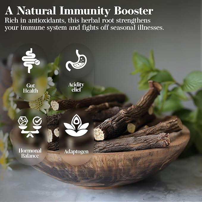 Shrida Foods Mulethi (Licorice Root Powder) 14 oz (397g) | Pure, Organic, Non-GMO | Natural Herb for Digestive Support, Immunity Boost, Throat Relief & Wellness | Ayurvedic Goodness