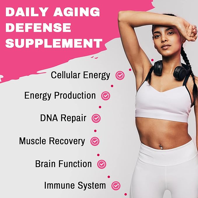 1200mg Liposomal NAD+ Supplement, Ultra Purity Actual NAD Supplement, Enhanced Absorption, Boosting NAD+, Age Defense, Energy, Metabolic Repair, 120 Softgels