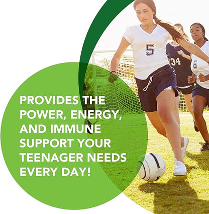 Natures Plus Power Teen for Her Chewable - 60 Vegetarian Tablets - Wild Berry - High Potency Multivitamin for Young Women - Hormone-Balancing - Sugar Free, Vegan, Gluten-Free - 30 Servings