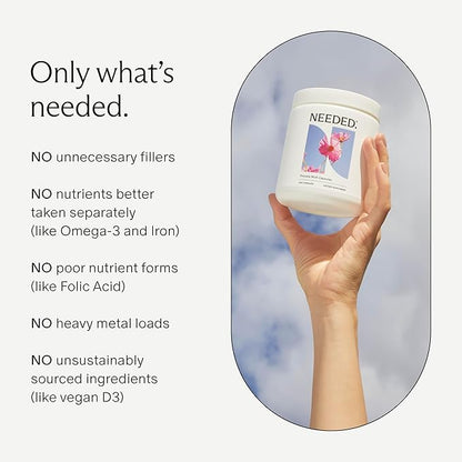 Needed. Multivitamin for Prenatal | Prenatal Multi Essentials Capsule- Pregnancy, Breastfeeding, Postpartum | Expertly-Formulated & Third-Party Tested, Citrus Scent Insert | 30-Day Supply