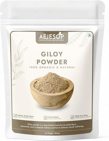 Giloy Powder, Guduchi Stem Powder, 7 oz (200g)