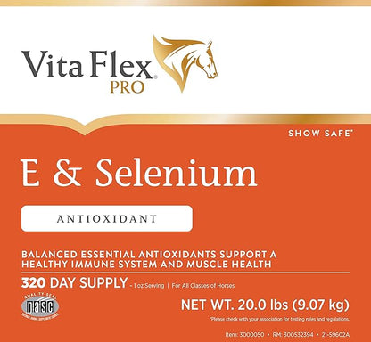 Pro E and Horse Selenium Supplement, Balanced Essential Antioxidants, 20 Pound, 320-Day Supply