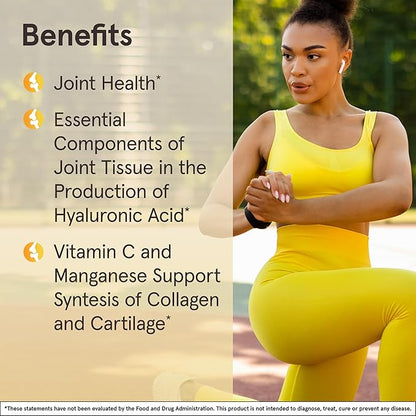 Jarrow Formulas Glucosamine + Chondroitin - 240 Capsules - Nutrient Support of Joint Health - With Vitamin C & Manganese - 60 Servings