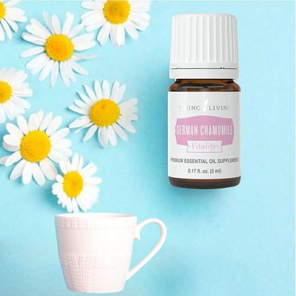 Young Living - German Chamomile Vitality 5 ml | Antioxidant & Natural Calmness Support | Dietary Supplement | Calming Aromatherapy | Ancient Herbal Remedy for Relaxation