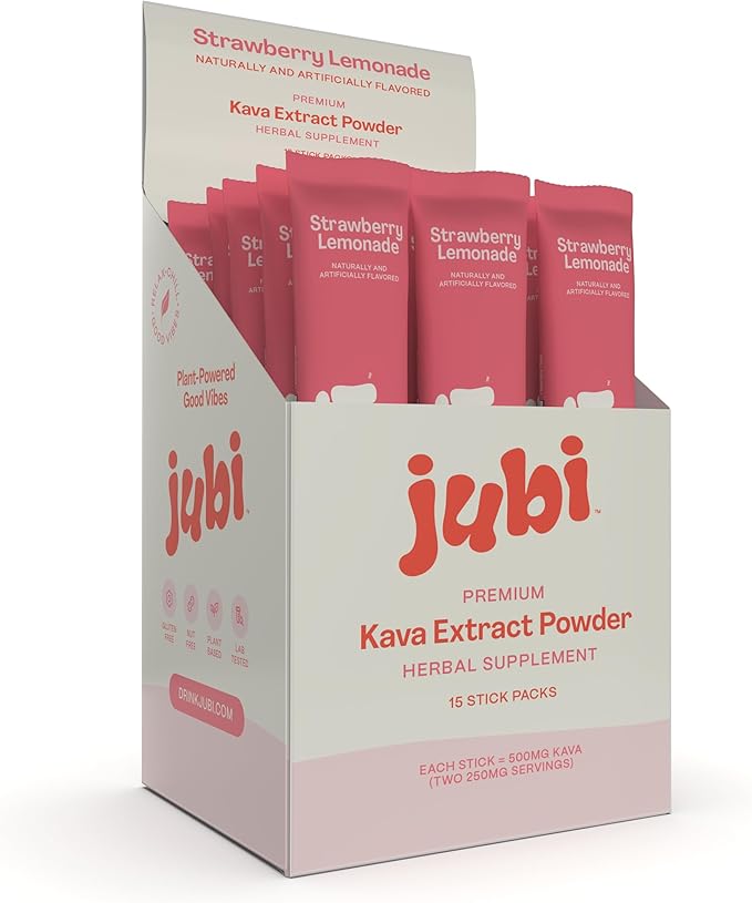 Jubi Kava Stick Packs (1 Stick, Strawberry Lemonade)