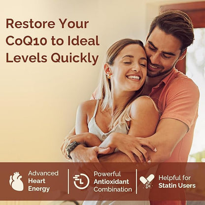 Ubiquinol CoQ10 600 MG Softgels with Omega-3 & Shilajit & PQQ, Advanced Dual-Delivery Coenzyme-Q10, Active CoQ10 Ubiquinol Supplement for Fertility, Antioxidant, Heart, Brain & Energy, 60 Servings