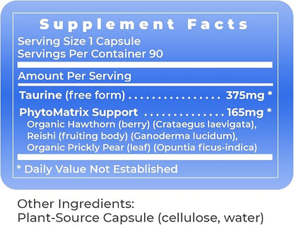 Premier Research Labs Taurine Blend - Taurine Supplement, Taurine Pills, L Taurine Amino Acid Supplement for Liver, Gallbladder, Brain & Heart Health, for Women & Men - 90 Vegetarian Capsules