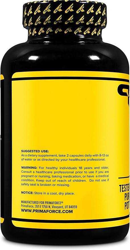 Primaforce Tribulus Terrestris Extract Capsules (180 Capsules) - 90 Servings / 1,500mg Tribulus Per Serving, Herbal Tribulus Supplement for Men and Women