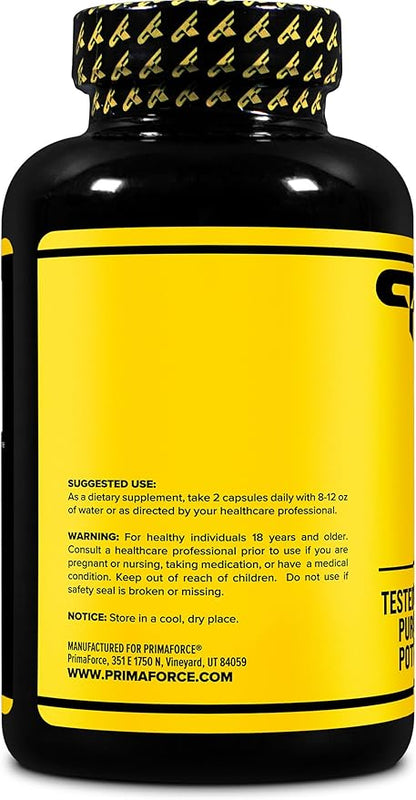 Primaforce Tribulus Terrestris Extract Capsules (180 Capsules) - 90 Servings / 1,500mg Tribulus Per Serving, Herbal Tribulus Supplement for Men and Women