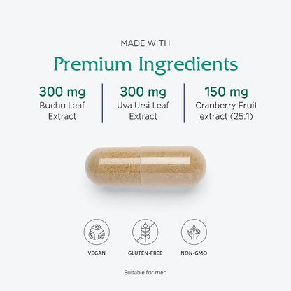 Vitanica Cranstat Extra, Urinary Tract Support, Vegan, 60 Capsules