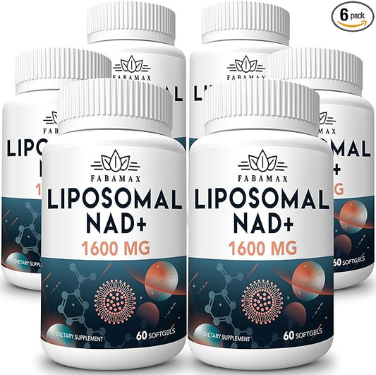 1600 mg Liposomal NAD Supplement, 98% Pure NAD+ Supplement, Superior Absorption, Alternative to Nicotinamide Riboside or NADH to Boost NAD+ for Aging Defense, Energy, Longevity, 360 Softgels