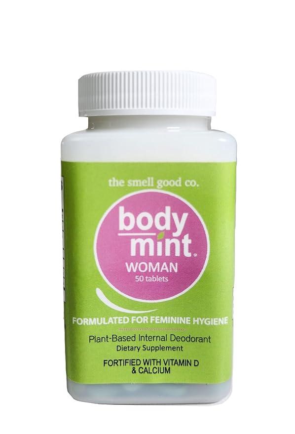 Woman | Chlorophyll Deodorizing Supplement for Full Body Feminine Hygiene & Freshness | Aluminum-Free Plant-Based Internal Deodorant | All-Day Protection & Odor Control | 50 tabs