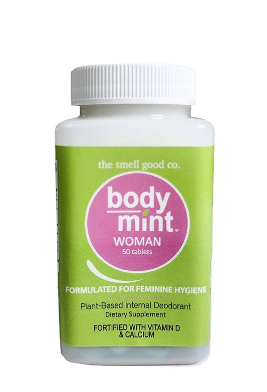 Woman | Chlorophyll Deodorizing Supplement for Full Body Feminine Hygiene & Freshness | Aluminum-Free Plant-Based Internal Deodorant | All-Day Protection & Odor Control | 50 tabs