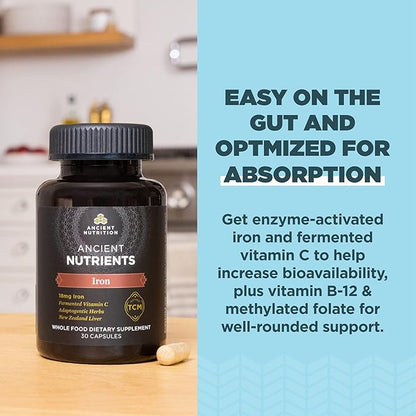 ANCIENT NUTRITION Iron, 30 CT