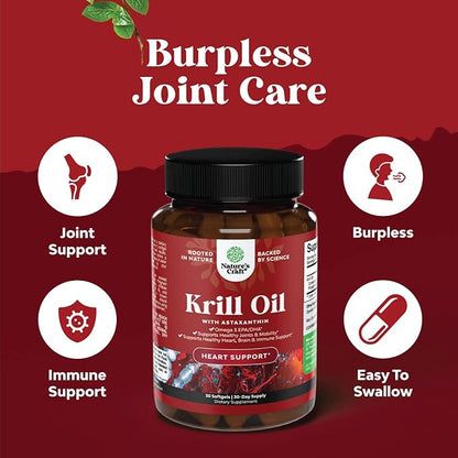 Bundle of GCleanse Uric Acid Support Supplement and Antarctic Krill Oil Softgels - Herbal Liver and Kidney Cleanse Detox and Support - High Absorption Krill Oil Omega 3 Fatty Acid Supplement