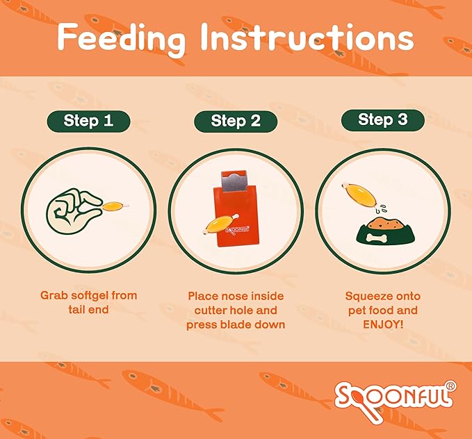 Spoonful Salmon Squeeze - 100% Natural Wild-Caught Alaskan Salmon Oil – 2,000 mg Omega-3 Softgel, 60 Squeezeable Softgels | DHA, EPA & Natural Astaxanthin, Non-GMO, Sustainable, Made in USA (60)