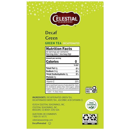 Celestial Seasonings Decaf Green Tea 40 Count