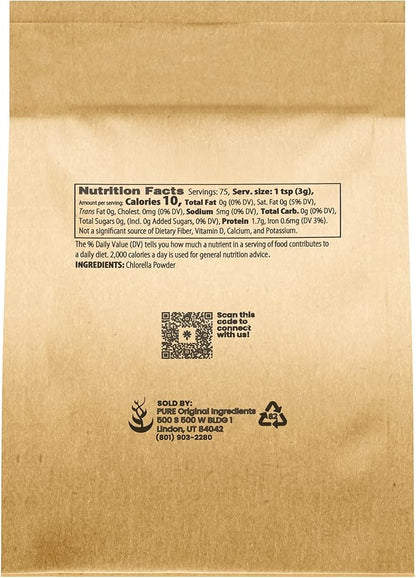 PURE ORIGINAL INGREDIENTS Chlorella Powder (8 Ounce)