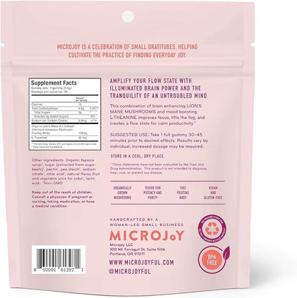 Concentrate Gummies - Focus, Memory, Brain Health & Mood Support Supplement - Vegan, Non-GMO, Gluten-Free - Lemon Flavor (5 Servings)