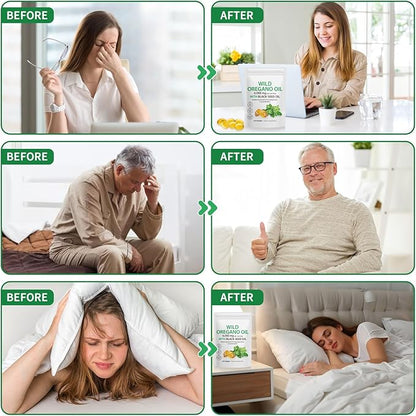 Oil of Oregano with Black Seed Oil, Organic Oregano Oil Softgels,Oregano Oil Capsules Organic,Non-GMO, Gluten Free,120