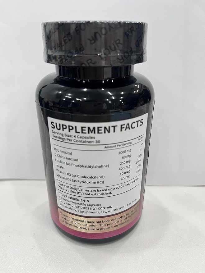 Myo-Inositol & D-Chiro Inositol Supplement (40:1) for Hormone Balance for Women