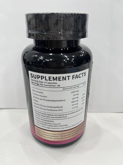 Myo-Inositol & D-Chiro Inositol Supplement (40:1) for Hormone Balance for Women