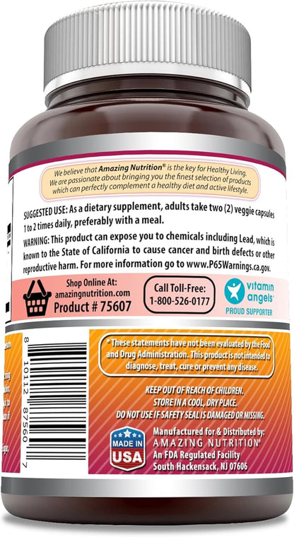 Amazing Formulas Echinacea & Goldenseal Supplement | 1400 Mg Per Serving | 180 Veggie Capsules | Non-GMO | Gluten Free | Made in USA