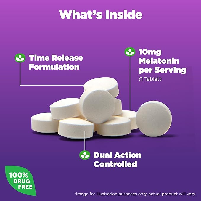 Natrol Advanced Sleep Melatonin 10mg, Dietary Supplement for Restful Sleep, Time Release Melatonin Tablets, 100 Time-Release Tablets, 100 Day Supply (Pack of 12)