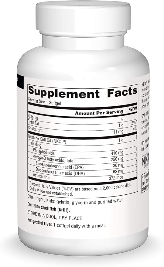 Source Naturals NKO Neptune Krill Oil, Supports Heart Health and Cell Membrane Integrity*, 1000 mg - 90 Softgels