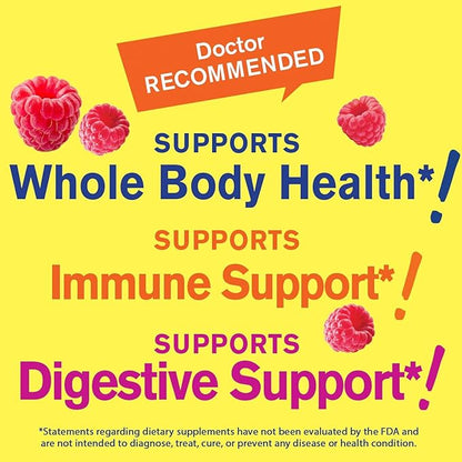 Womens Multivitamin Gummy - Overall Health and Well Being - Multivitamin for Women with Biotin (3,000 mcg), Zinc, B Vitamins and Folic Acid - Women Multivitamins Gummy - Raspberry Flavor - 60 Count