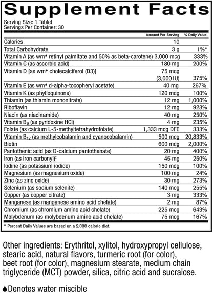 Celebrate Vitamins CelebrateONE 45 Chewables, 45mg Iron - One A Day Bariatric Multivitamin, Essential Vitamins & Minerals - Gastric Bypass & Sleeve Gastrectomy Supplement - Tropical (90 Tablets)