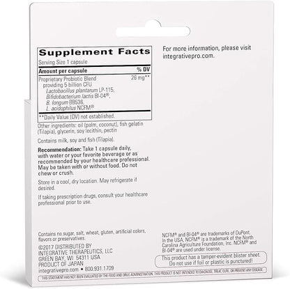 Integrative Therapeutics Probiotic Pearls Advantage - Gut Health Support* - Daily Digestive Support with Lactobacilli & Bifidobacteria* - Non-Refrigerated - True Delivery Technology - 60 Capsules