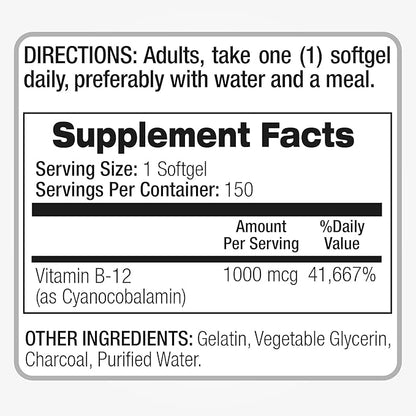 FITO MEDIC'S Lab | Vitamin b12 | 1000 mcg | 150 Servings | b12 | b12 Vitamins | b12 1000 mcg | Ultra high Absorption.