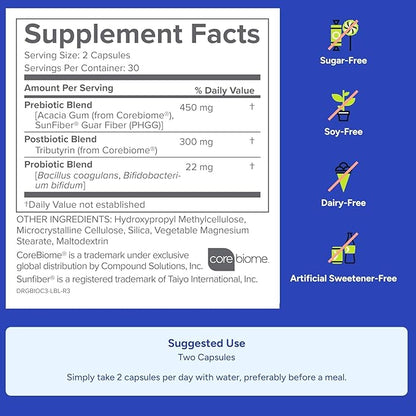 Gundry MD® Bio Complete 3 - Prebiotic, Probiotic, Postbiotic to Support Optimal Gut Health, 30 Day Supply (90 Day Supply)