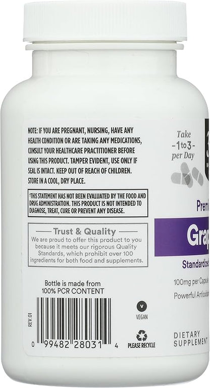 Whole Foods Market, Grape Seed Extract, 120 ct