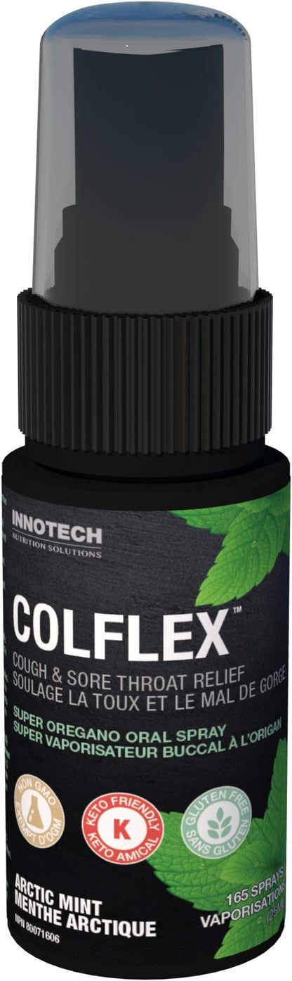 Click Image to Open expanded View INNOTECH Nutrition: Colflex Oregano Throat Spray, Arctic Mint - 25 ml