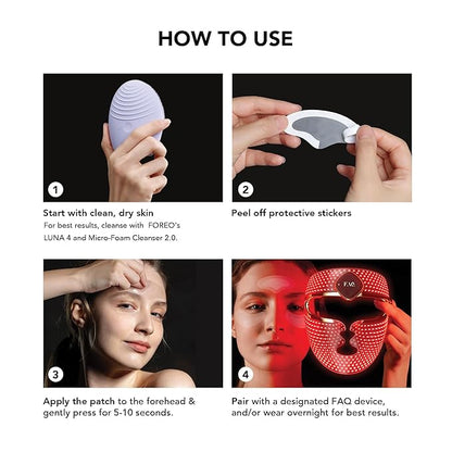 FAQ Hyaluronic Acid Patches For Forehead - Forehead Patches - Travel -friendly Skin Care - 3 pcs.