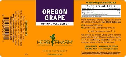 Herb Pharm Oregon Grape Root Liquid Extract - 4 Ounce