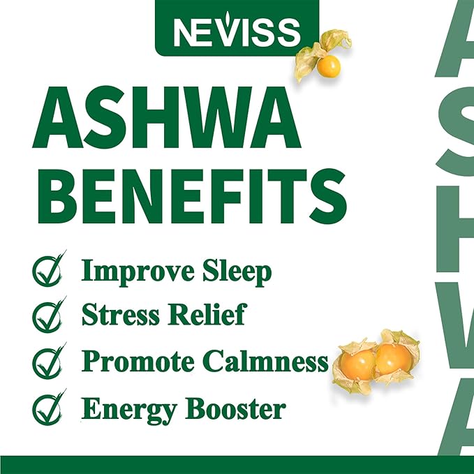 NEVISS Ashwagandha Gummies 2000mg, Feel Refreshed, Plus Proprietary Blend with 5-HTP, L-Theanine, Lemon Balm, Magnesium for Calm, Zzzs, Mood, Energy & Relaxation Support (1 Pack (60 Countss))