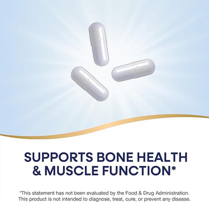 Nature's Way Calcium & Magnesium Mineral Complex, Supports Bone Health & Muscle Function,* 750 mg per 3-Capsule Serving, 100 Capsules (Packaging May Vary)