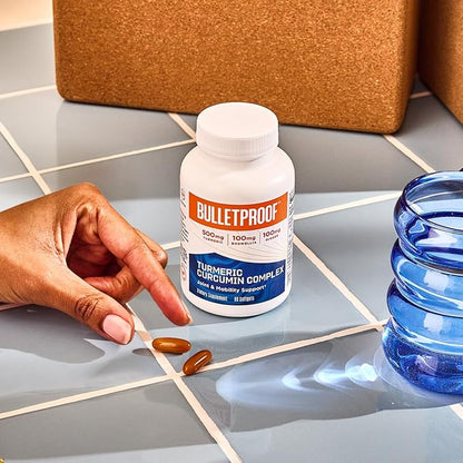 Bulletproof Turmeric Curcumin Complex Inflammation Response Softgels, 60 Count, Keto Supplement for Joint and Inflammation Support, Antioxidant Support, Packaging May Vary