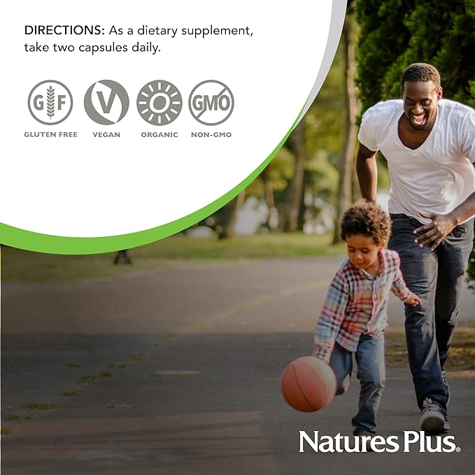 Natures Plus Source of Life Garden Vitamin D3-60 Vegan Capsules, Pack of 3 - Immune System Support - Certified Organic, Non-GMO, Gluten Free - 90 Total Servings