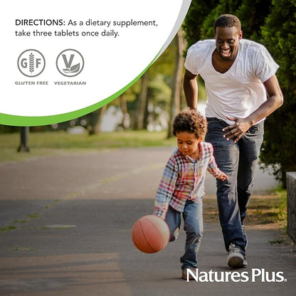 Natures Plus Ultra Source of Life No-Iron Multivitamin - 90 Tablets - Supports Immune Health, Energy & Overall Well-Being - with Lutein & Vitamin D3 - Vegetarian & Gluten Free - 30 Servings