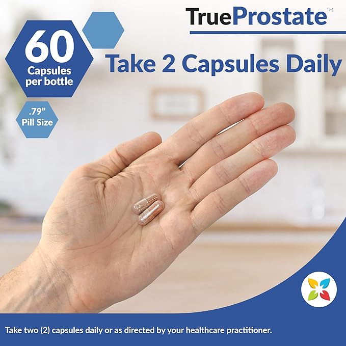 NatureCity True-Prostate Urinary Tract & Prostate Support Supplement for Men's Health Cranberry Extract & Super Beta Prostate Sitosterol Complex 60 Capsules - Prostate Health for Men