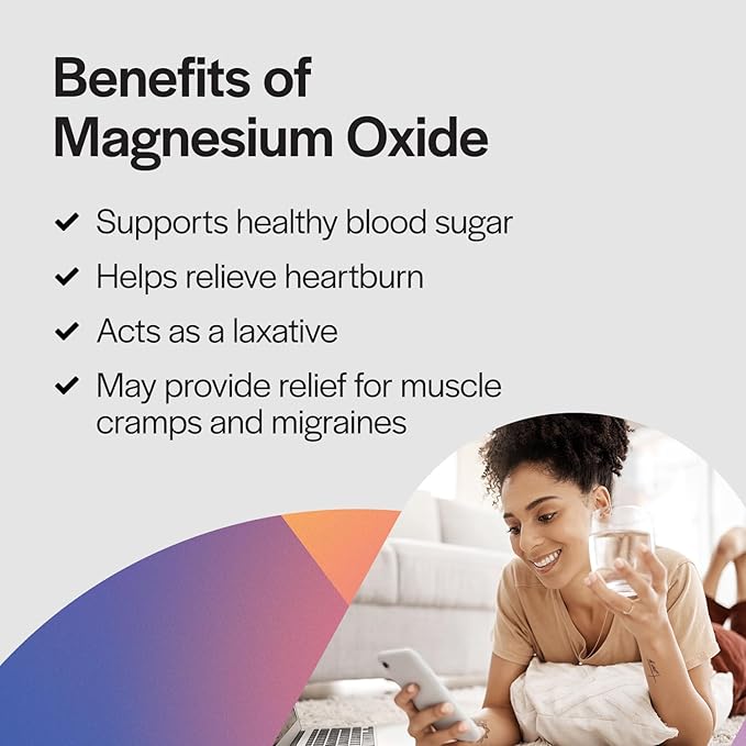 PureFormulas Magnesium Oxide 300 mg Supports Healthy Heart Function, Immune Support, Muscle Recovery, Leg Cramps, Relaxation, Non-GMO, 250 Vegetarian Capsules