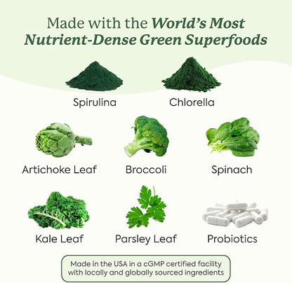 Plant People WonderGreens Veggie Gummies Super Greens with Probiotics Multivitamin Support Gummy for Wellbeing, Energy, Immune and Gut Health, Green Apple Flavor (Trial Size, 10 Count)