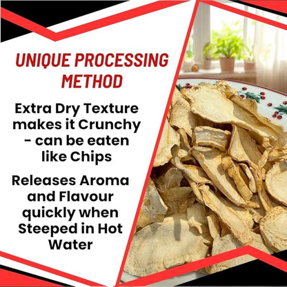 Canadian Ginseng Root Slices - Chew Raw/Make Ginseng Tea - Energy/Immunity/Focus