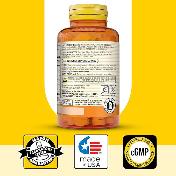 MASON NATURAL Relax & Sleep Dietary Herbal Supplement with Valerian Root & Passiflora Extract, 9 Month Supply, 3 Pack