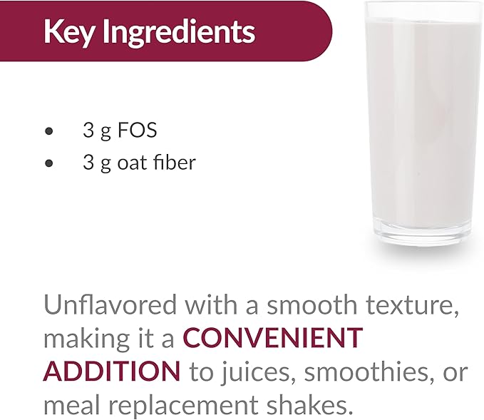 Bariatric Advantage Advanced Fiber, Powdered Formula Supports a Healthy Intestinal Environment and Increases Absorption of Calcium and Magnesium - Unflavored, 30 Servings