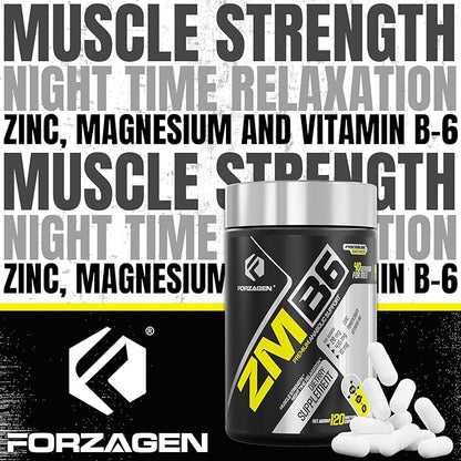 Forzagen ZMB6 Capsules, Zinc, Vitamin B6, Magnesium 160 Capsules